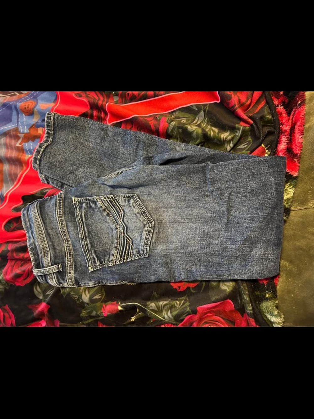BKE Men's Dark Blue Relaxed Fit Jeans